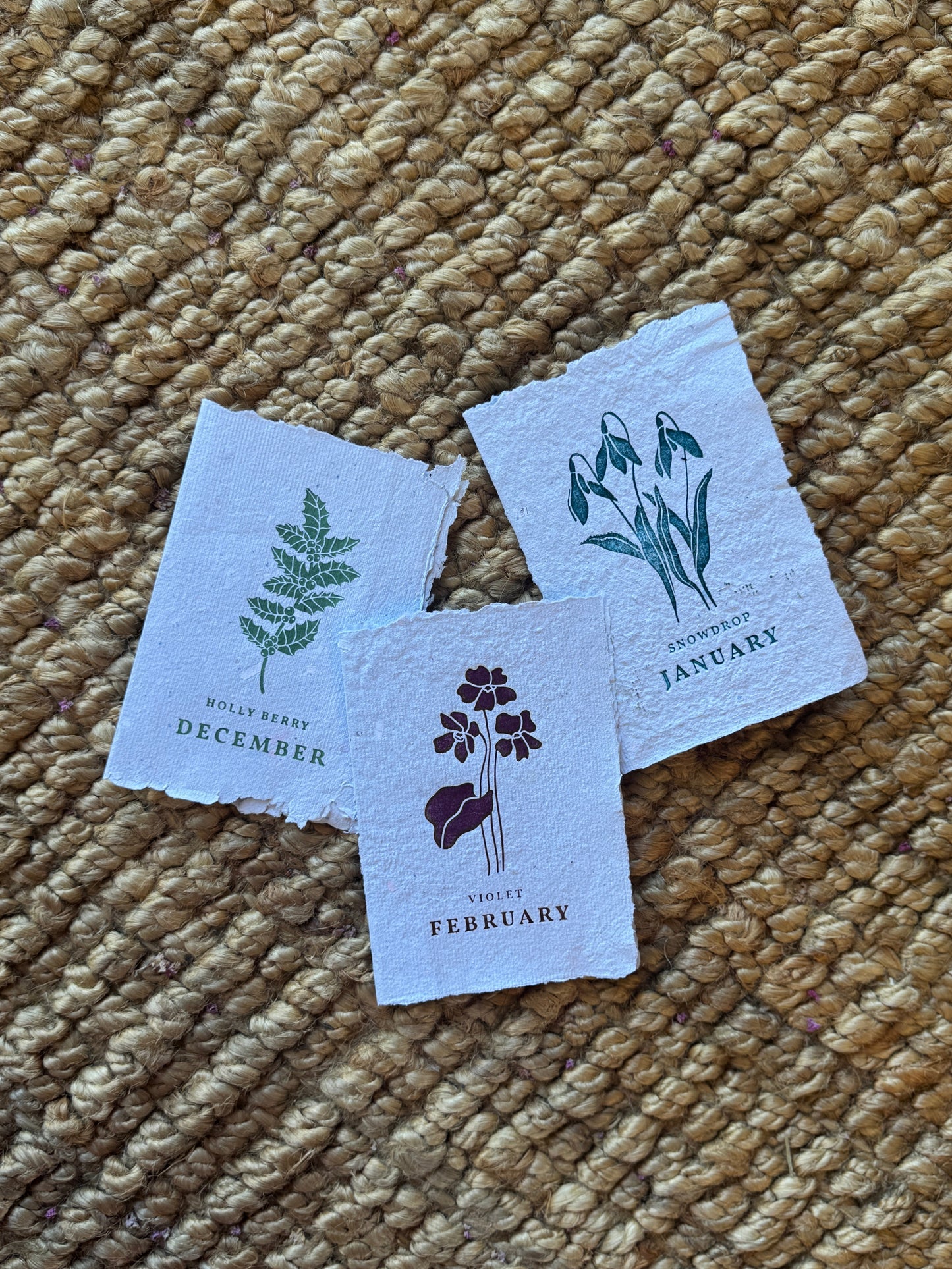 Birth Month Flower Cards