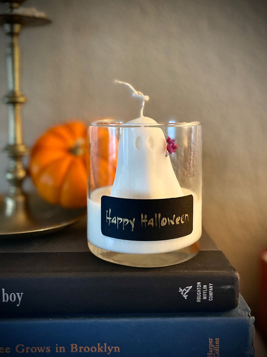 Hey, Boo! Halloween Candle