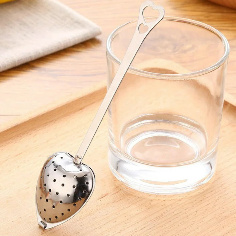 zHeart Shaped Tea Infuser Spoon