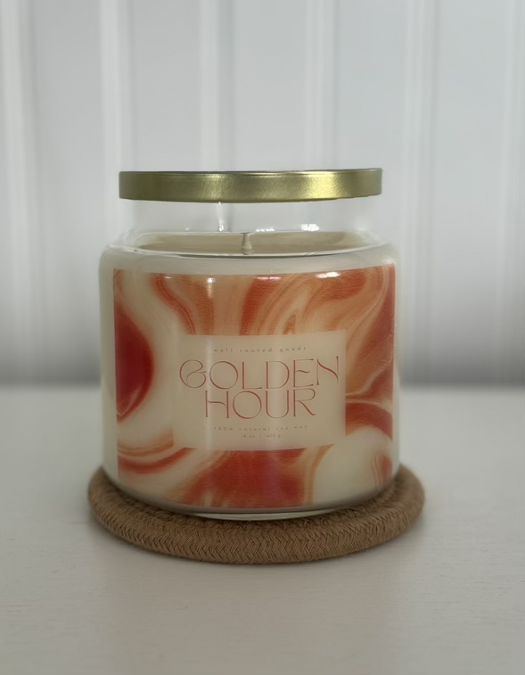 Golden Hour  I Soy Candle  I 16 oz